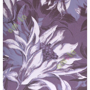 Purple beige black natural floral design home décor wallpaper for walls